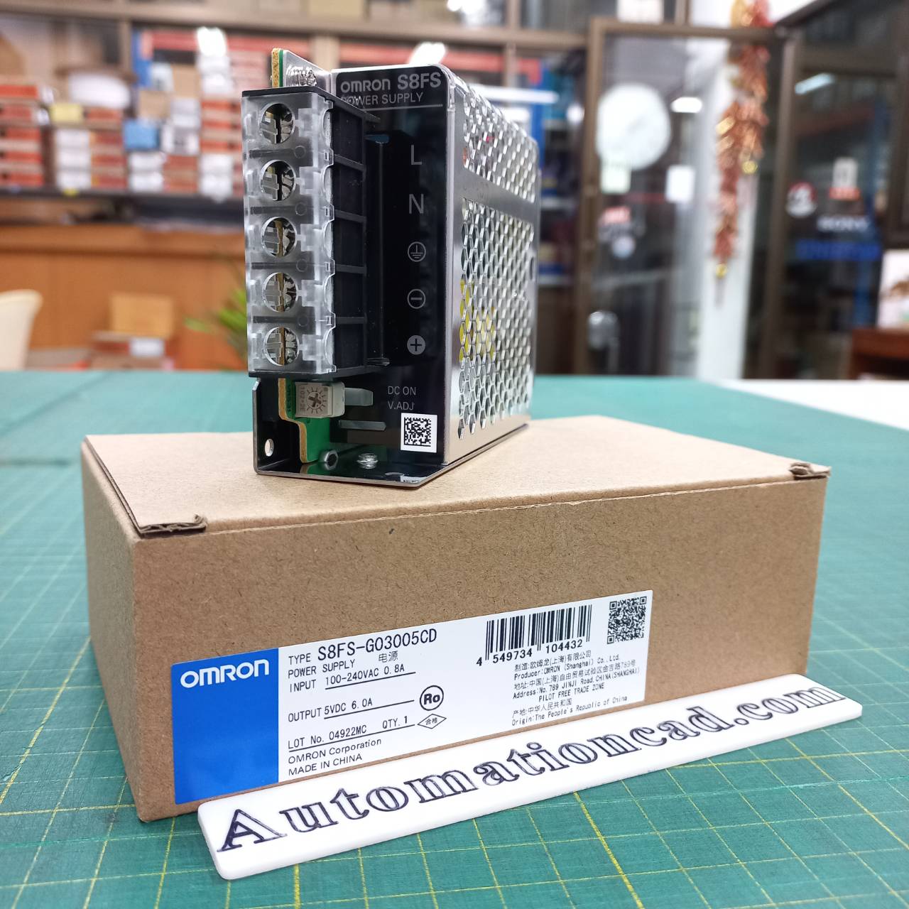 POWER SUPPLY S8FS-G03005CD OMRON พาวเวอร์ซัพพลาย 30W 6A 5VDC