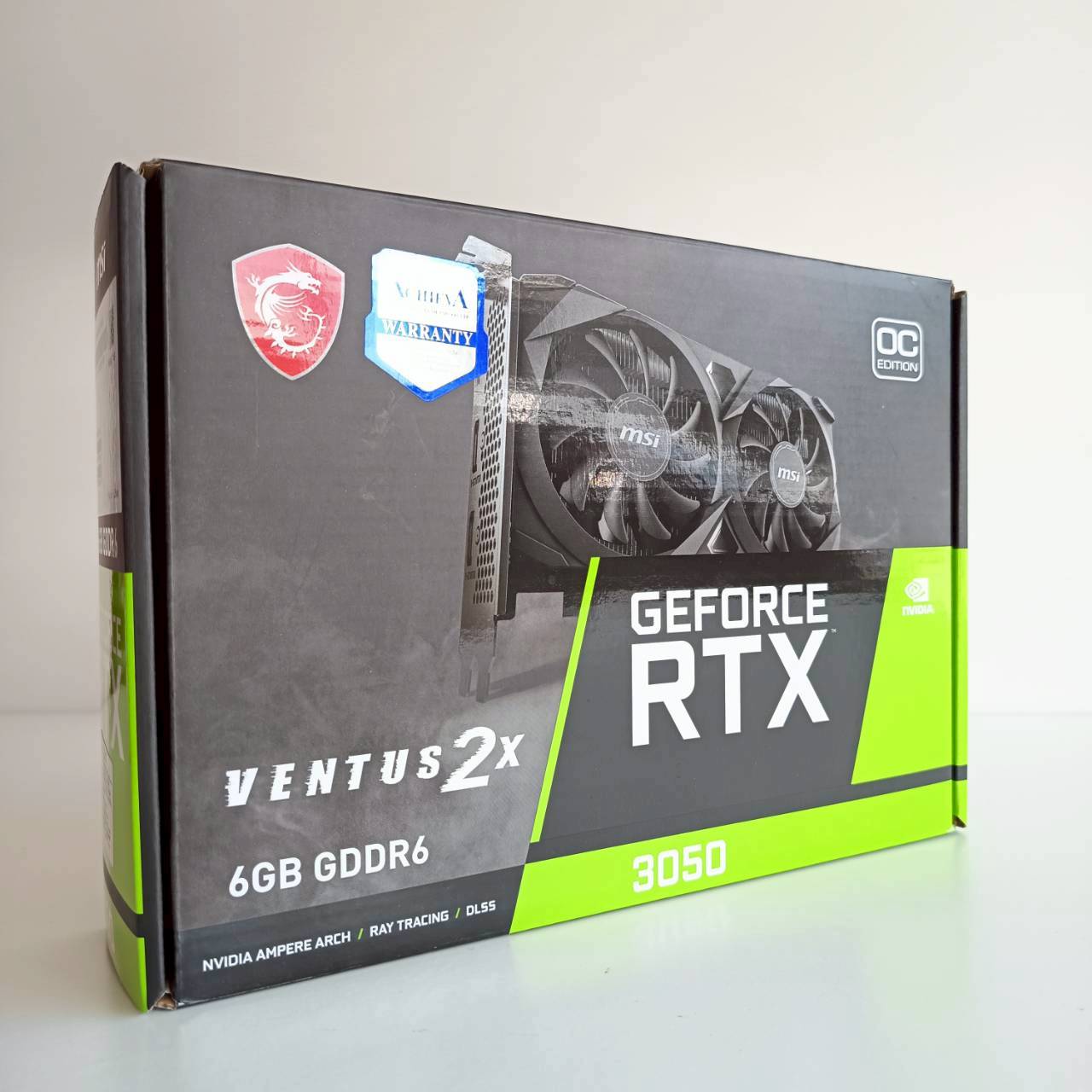 RTX 3050 MSI GDDR6 6GB 96bit ประกัน Achieva 01/05/2028