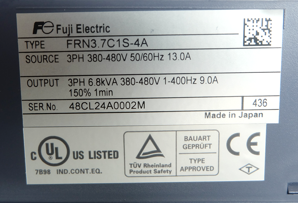 FUJI FRN3.7C1S-4A INVERTER