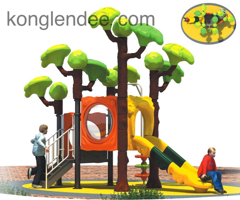 เครื่องเล่นสนาม ชุดสมอลบุชทรีสไลด์