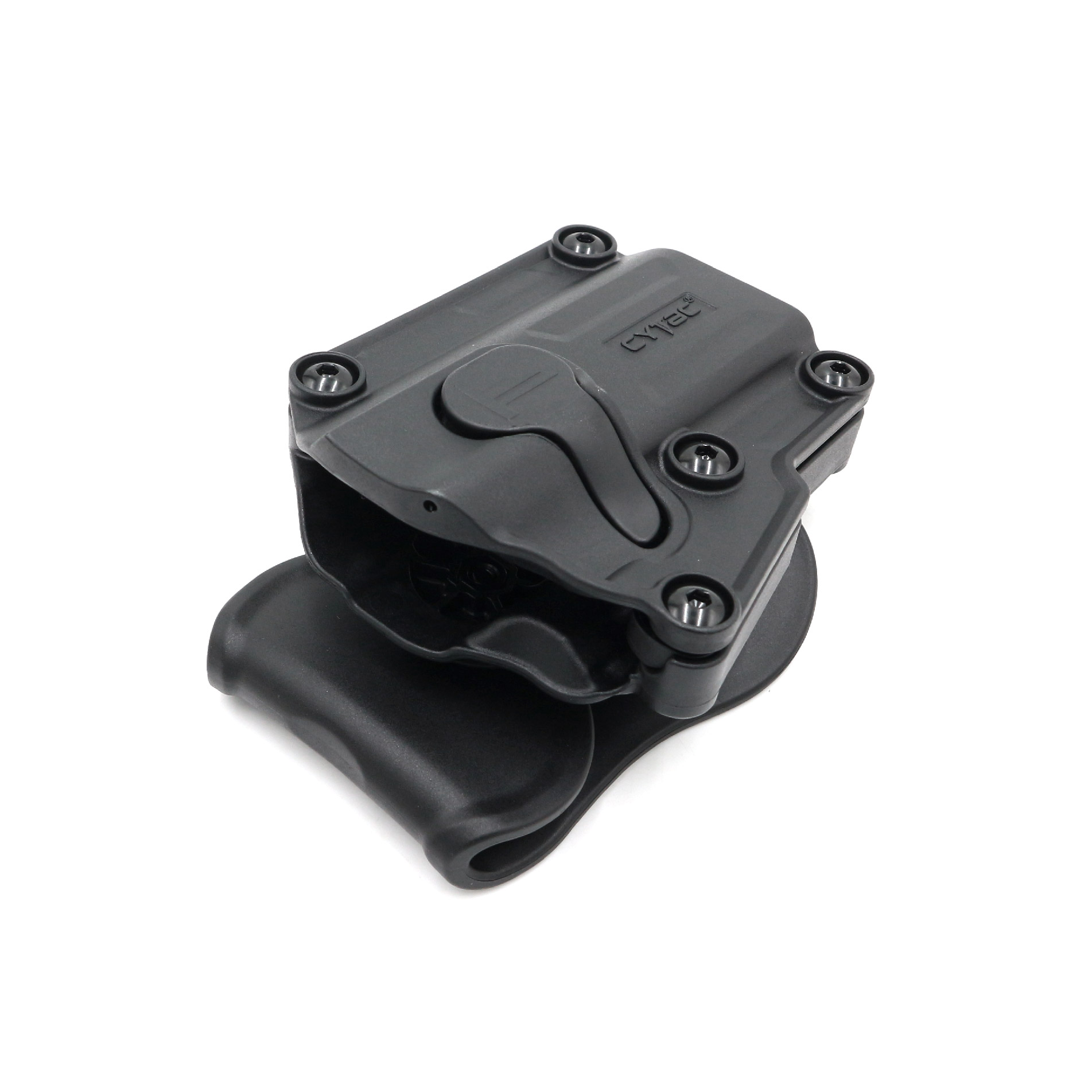 New. Cytac Mega-Fit Holster ⚡️ซองปืนที่ออกแบบมาให้สามารถใช้งานได้หลากหลายรุ่น (ตามตารางแนบ) เช่น Glock , Sig Sauer, CZ , Beretta, Ruger , S&W, Walther, Colt, Taurus และอื่นๆ ⚡️ผลิตจากวัสดุ Polymer เกรดคุณภาพ ⚡️ซองถูกออกแบบให้ปลดล็อคนิ