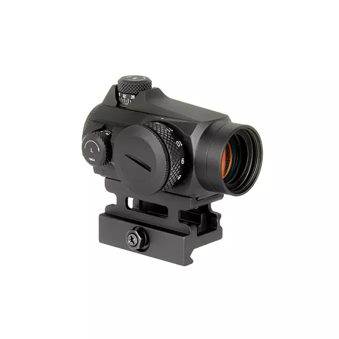 New. Red Dot Maverick-II 1x25 - Vector Optics วัสดุ แข็งแรงทนทาน ต่อทุกสภาพอากาศ กันละอองน้ำได้ในระดับหนึ่ง รูปร่างกระทัดรัด ทนแรงรีคอยน์ได้ดี เป้าเล็ง 3MOA หน้าเลนส์ 25mm เป้าเล็งสามารถปรับความสว่างของเป้าได้ 11ระดับ ใช้ถ่าน CR2032 1ก้อน ขอล๊อคปลดไวติดตั