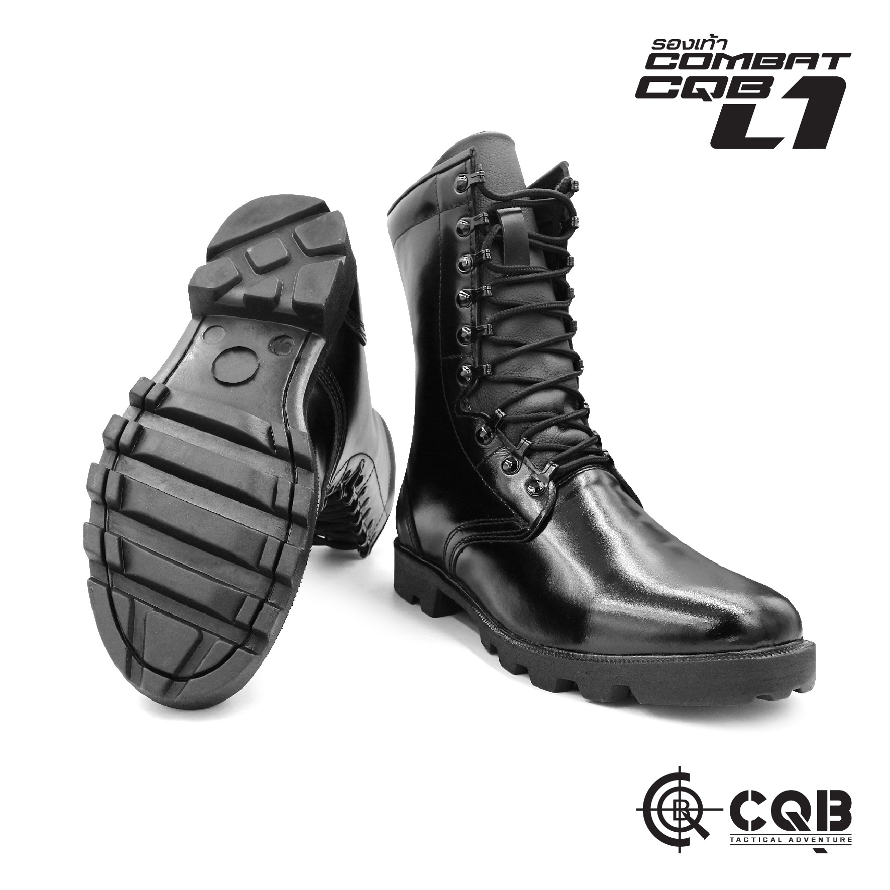New.รองเท้า Combat CQB รุ่น L1# รองเท้าคอมแบท หนังวัวแท้ ออกแบบมาเพื่อรองรับ ขนาด และ รูปร่างเท้าของ คนไทย ทรงเรียวสูง แต่ไม่บีบรัดหน้าเท้า 🚩ตาไก่ปลดไว 9 รู ความสูงจากพื้น 10 นิ้ว 🚩น้ำหนักเบา หนังมีความนุ่มใส่สบาย 🚩รองพื้นนิ่ม ใส่ไ