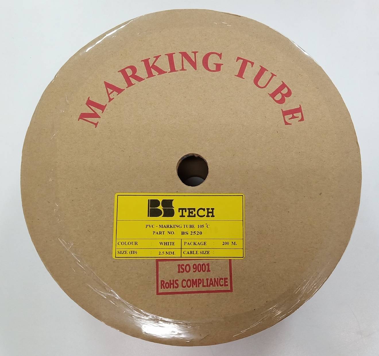 ท่อปลอกสายไฟ BS-TECH ขนาด 2.5 mm.. ยาว 200m PVC TUBE