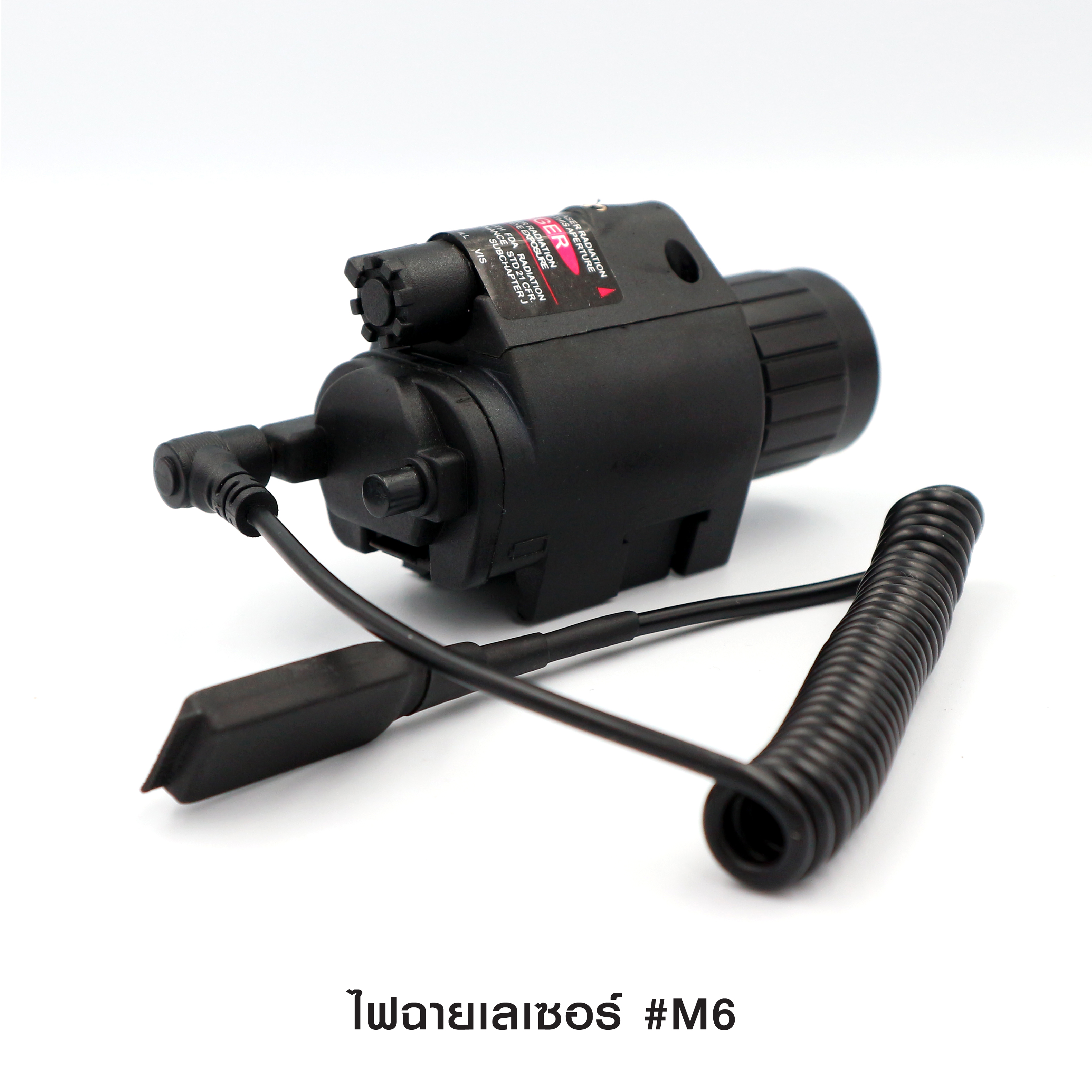 (loud volume) สินค้าเข้ามาแล้วค่ะ 🎯🎯 ไฟฉายเลเซอร์ #M6 🌙 ตัวเรือนผลิตจาก Polymer เกรดคุณภาพ 🌙 หลอด LED ความสว่าง 200 Lumens 🌙 3 โหมด : ไฟฉาย /ไฟฉาย+เลเซอร์/เลเซอร์ 🌙 ใช้ได้กับทั้งปืนสั้นและยาว 🌙 มีสวิ