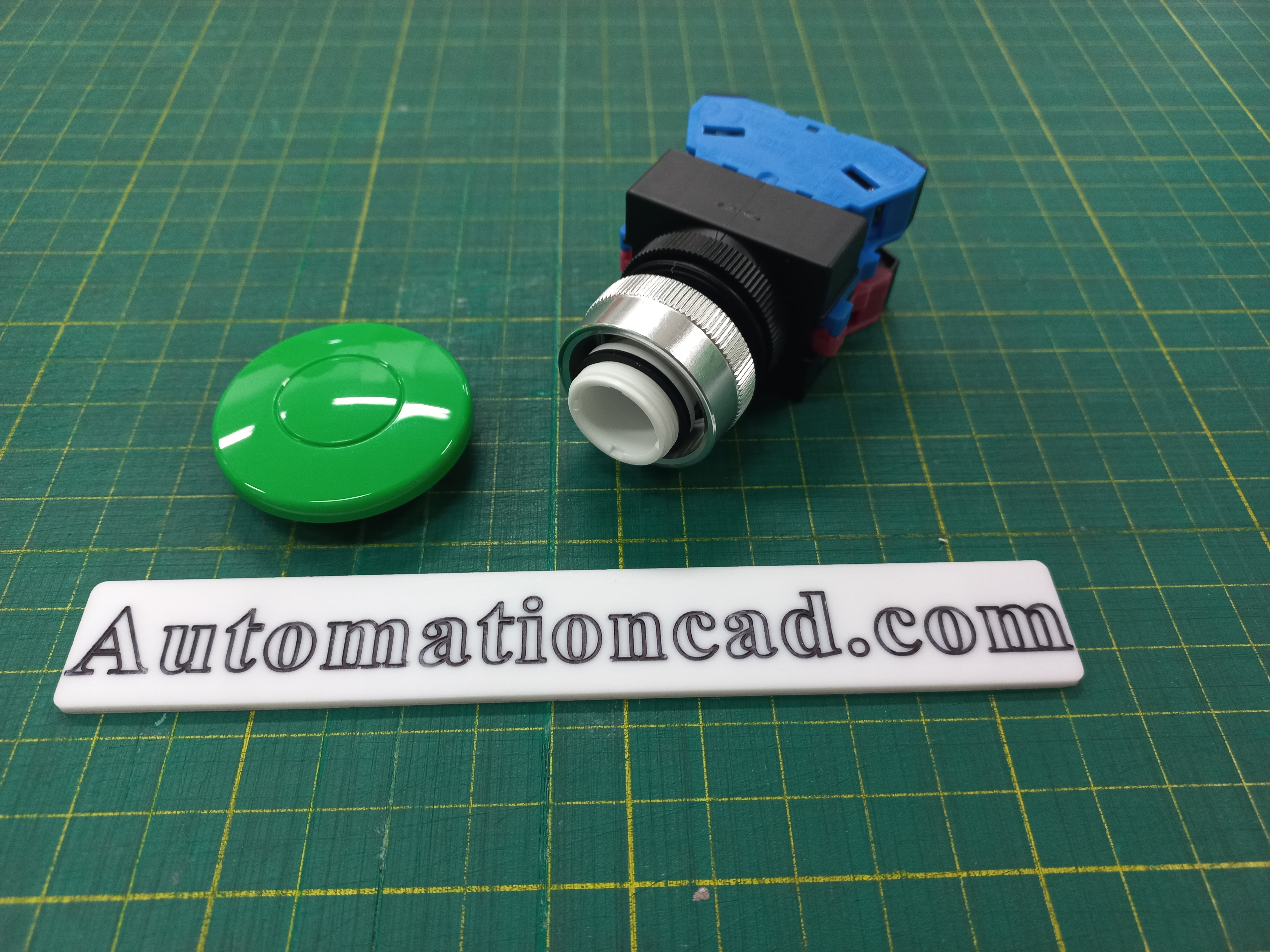 ปุ่มกด IDEC 1NO-1NC สวิตซ์กดหัวเห็ด รู 22 mm Push Button Switch