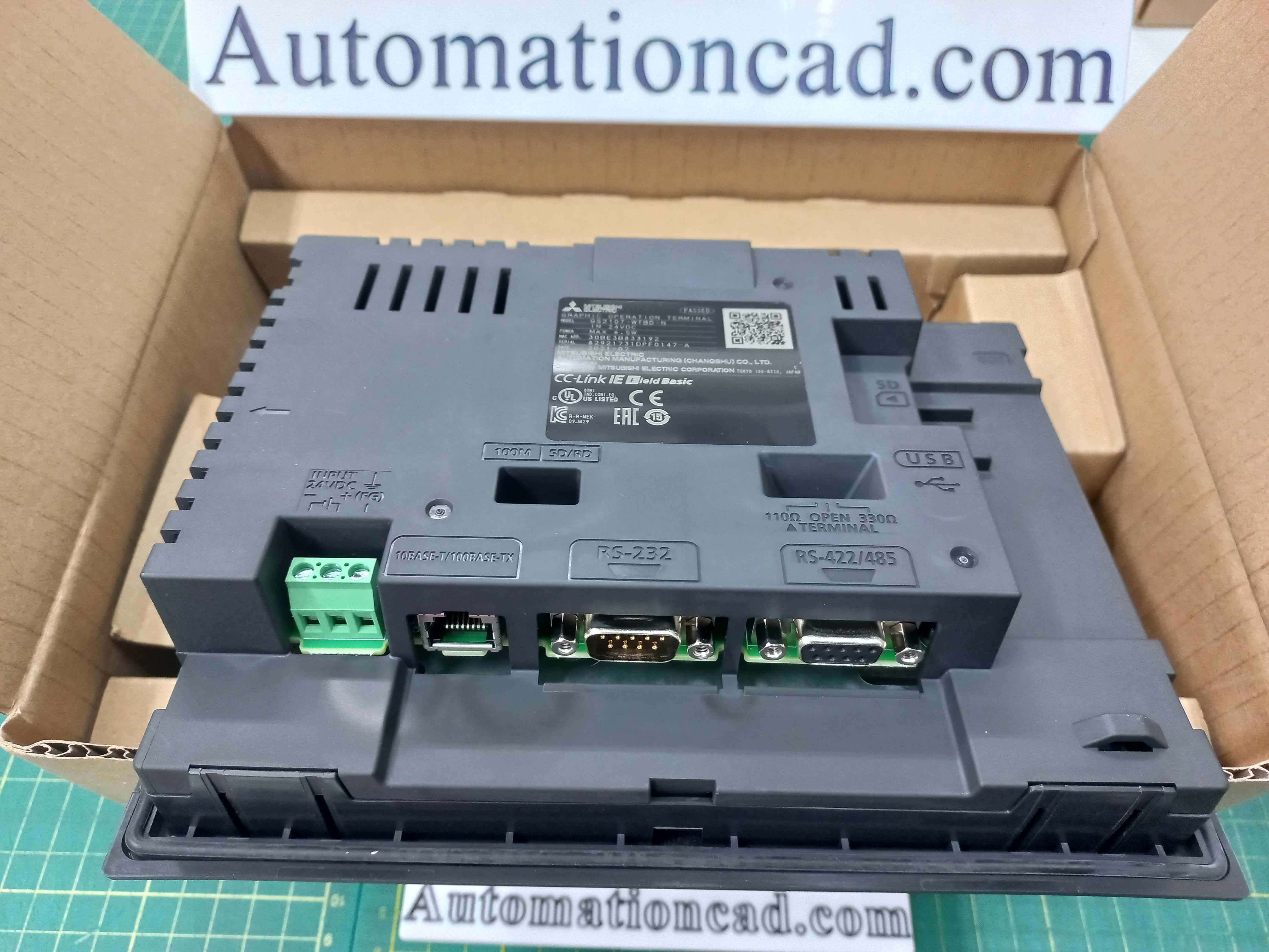 จอTOUCHSCREEN MITSUBISHI รุ่น GS2107-WTBD-N หน้าจอ 7 นิ้ว เชื่อมต่อ PLC