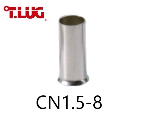 ข้อต่อย้ำปลายสาย แบบเดี่ยวเปลือย CN1.5-8 TLUG ใช้กับสาย 1.5 sq.mm (100 ชิ้น/ห่อ)