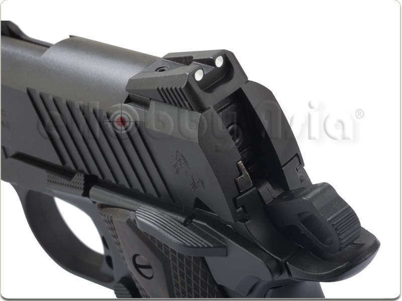 New.CYBERGUN COLT 1911 Rail CO2 GBB Pistol (Black) ราคาพิเศษ