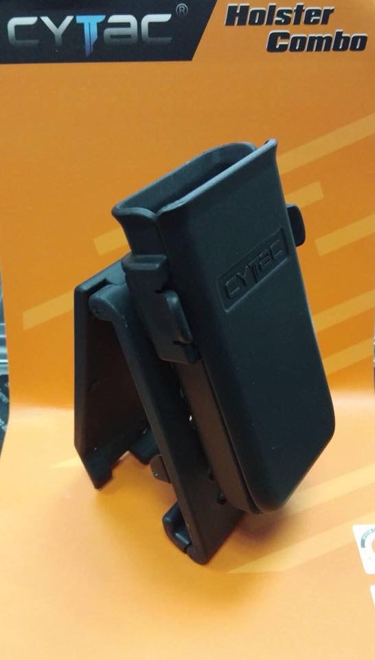 New.ซองปืน Cytac 🔰 ปลดไวด้วยนิ้วโป้ง 🔰 📌Sig p320sp 📌Glock17,22,31 📌Glock19,23,32 📌Glock43 📌บาเรตต้า 92f 🔰 ใน1ชุด มาพร้อมซองปืนที่สามารถปลดไวออกจากเพลตได้ และ ซองแม็คกาซีนเดี้ยว 1 ชุด 🔰