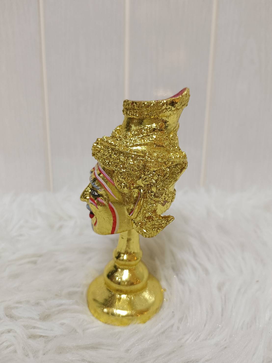 เศียรครู พ่อแก่ ฤาษีนารอท ขนาดจิ๋ว พร้อมฐานปิดทอง