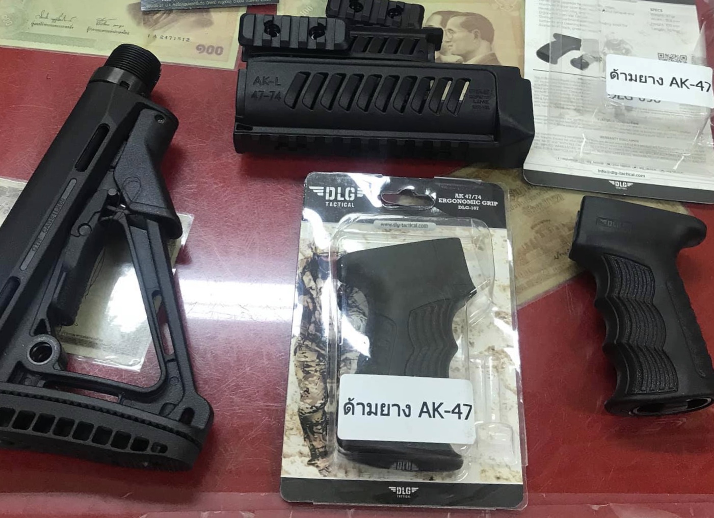 📌 ชุดแต่ง. Ak47. มีครับ - ประกับ ราง 4,500 บาท - กิปมือ หลัง 2,300 บาท - ชุดพานท้าย Ak 47 3,500 บาท