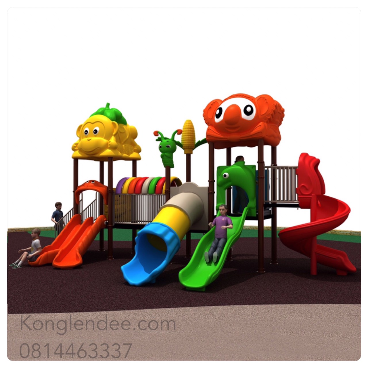 เครื่องเล่นสนาม ชุดโคอ่าล่า3สไลด์