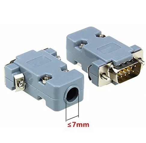 คอนเนคเตอร์ DB9 ตัวเมีย หัวคอนเนคเตอร์ เปลือกพลาสติก 9 Pins Connector