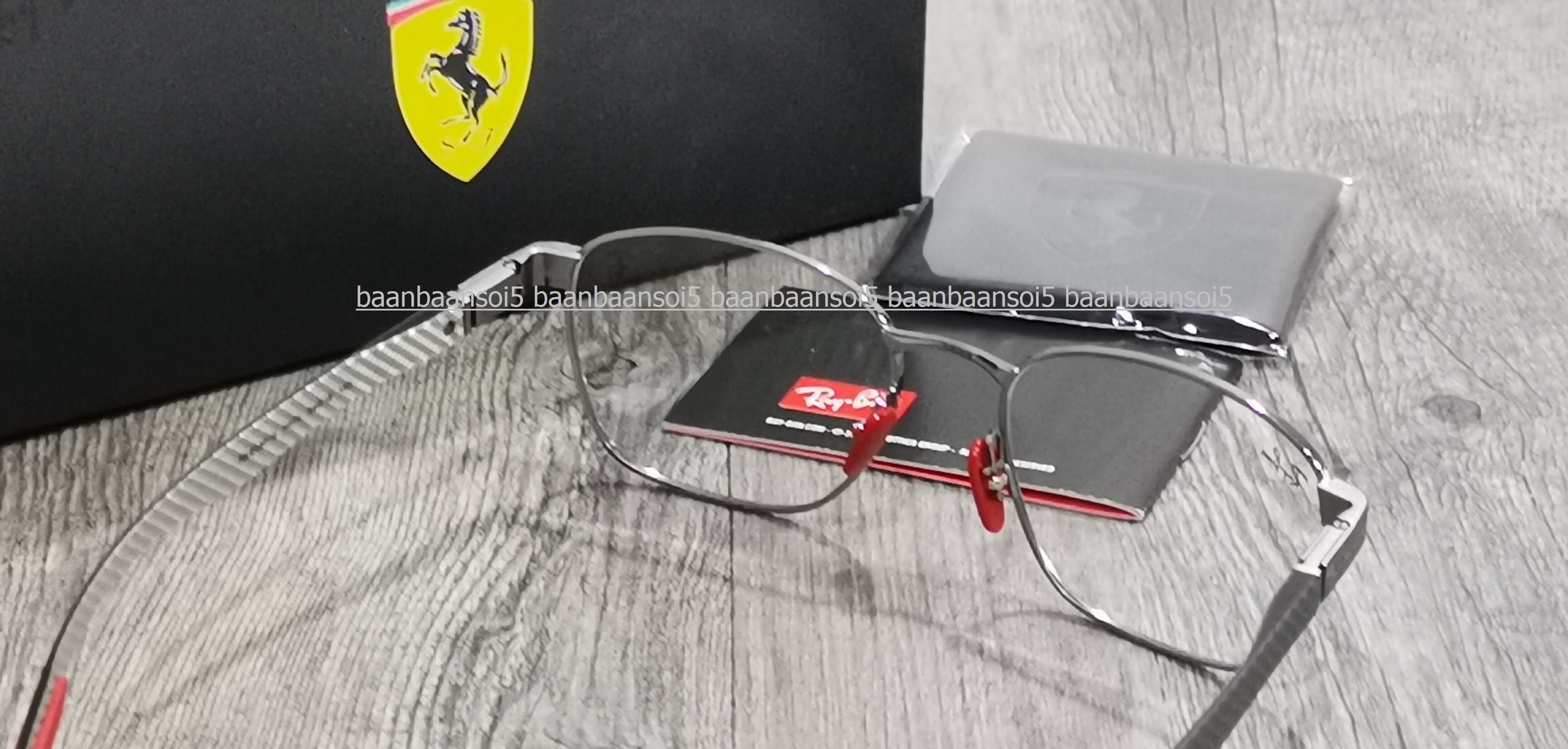 Ray-Ban Ferrari Collection RX 6480M F070 โปรโมชั่น กรอบแว่นตาพร้อมเลนส์ HOYA ราคา 6600