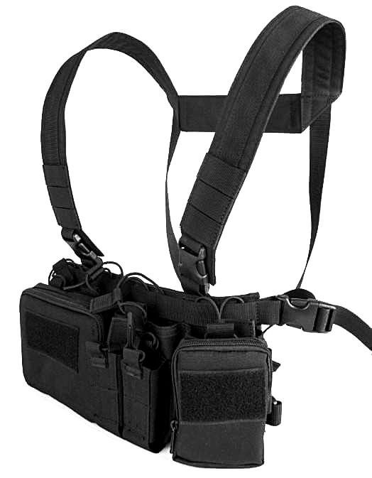 🔥🔥🔥 M4 Chest Rig 🔥🔥🔥 - ผลิตจากผ้า 500D น้ำหนักเบา ใส่สบาย - มีช่องใส่แม็กกาซีนปืน M4 ได้มากถึง 4 ช่อง - มีช่องใส่ แม็กกาซีนปืนสั้น ได้ 2 ช่อง - มีกระเป๋าเอนกประสงค์ ด้านข้างอีก 2 ใบ - สามารถถอดออกไปใช้กับเวส