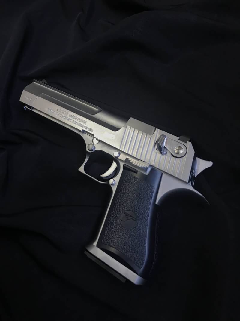 New.WE - Cybergun licensed Desert Eagle .50 Cal GBB pistol with marking (Electroplating Silver) ราคาพิเศษ