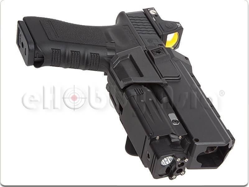 New.สินค้ามาใหม่ ซองปืนสั้น GLOCK ARMY FORCE Tactical Movable Holster for Marui/WE Glock Pistol for G17/G18/G19 Pistol สีดำ / สีทราย ราคาพิเศษ