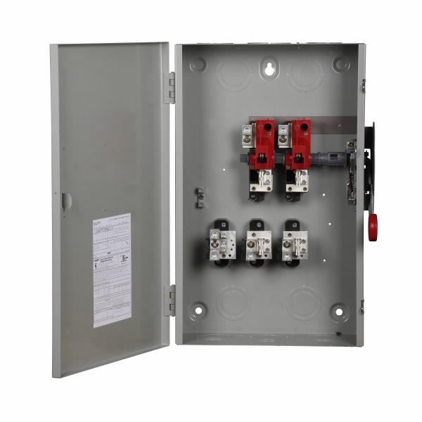 Safety Switches EATON เซฟตี้สวิทช์ 200A Single Phase แบบใส่ฟิวส์ได้ INDOOR