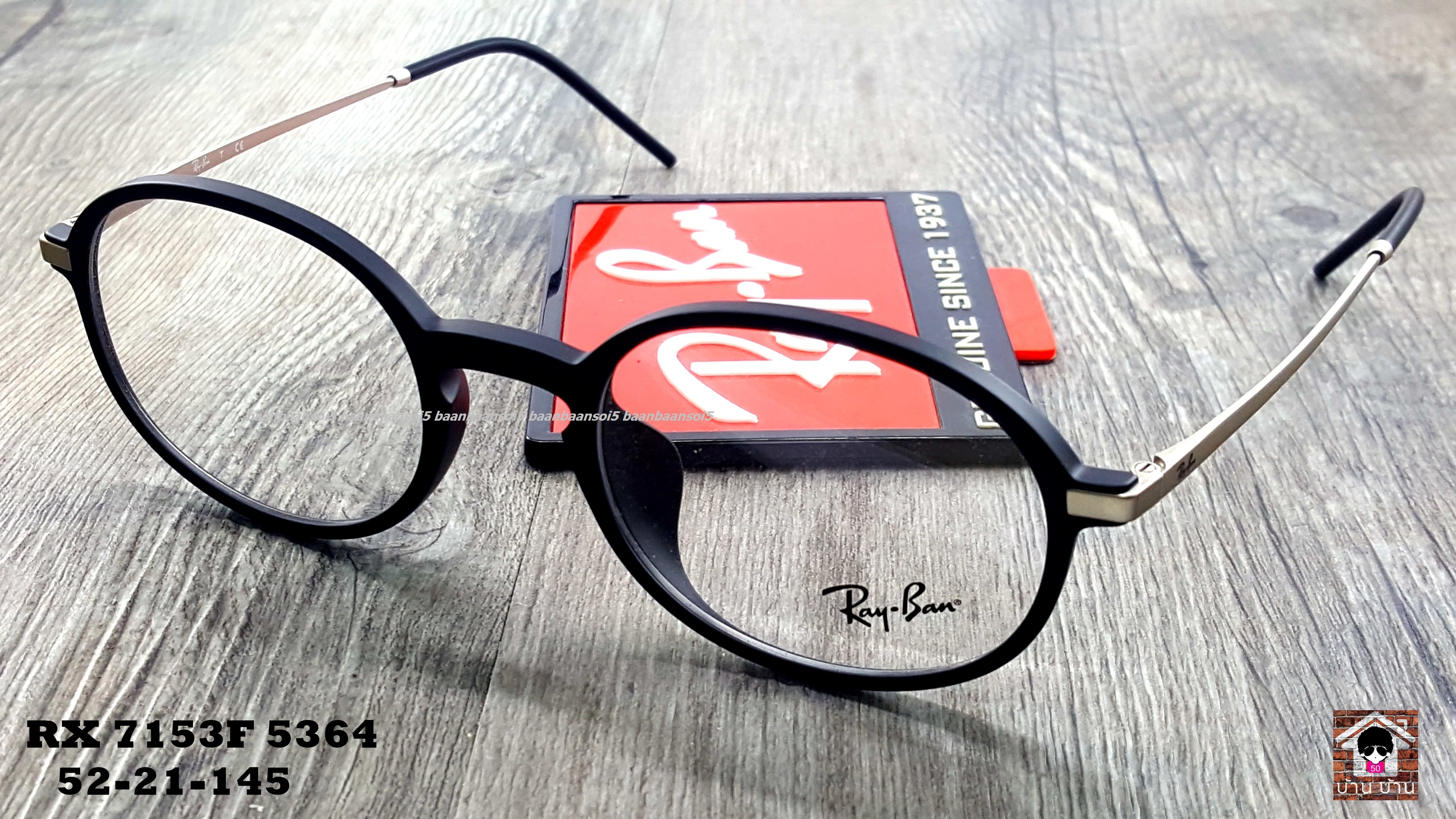 RayBan RX7153F 5364 โปรโมชั่น กรอบแว่นตาพร้อมเลนส์ HOYA ราคา 3,800 บาท