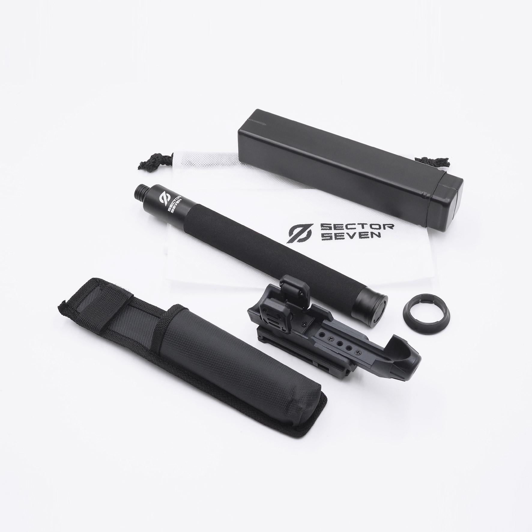 New. ⚓ ดิ้ว Sector Seven Baton 24" แบบครบชุด (SET-B) 📌กระบองผลิตจากเหล็กชุบแข็ง ไม่คดงอง่าย 📌ระบบกดตูด ใช้งานสะดวก เก็บง่าย 📌ใช้งานรวดเร็ว ด้วยเพียงมือเดียว 📌ด้ามจับฟองน้ำ Dia ขนาด 28.5 มม. 📌ความยาวหลังย
