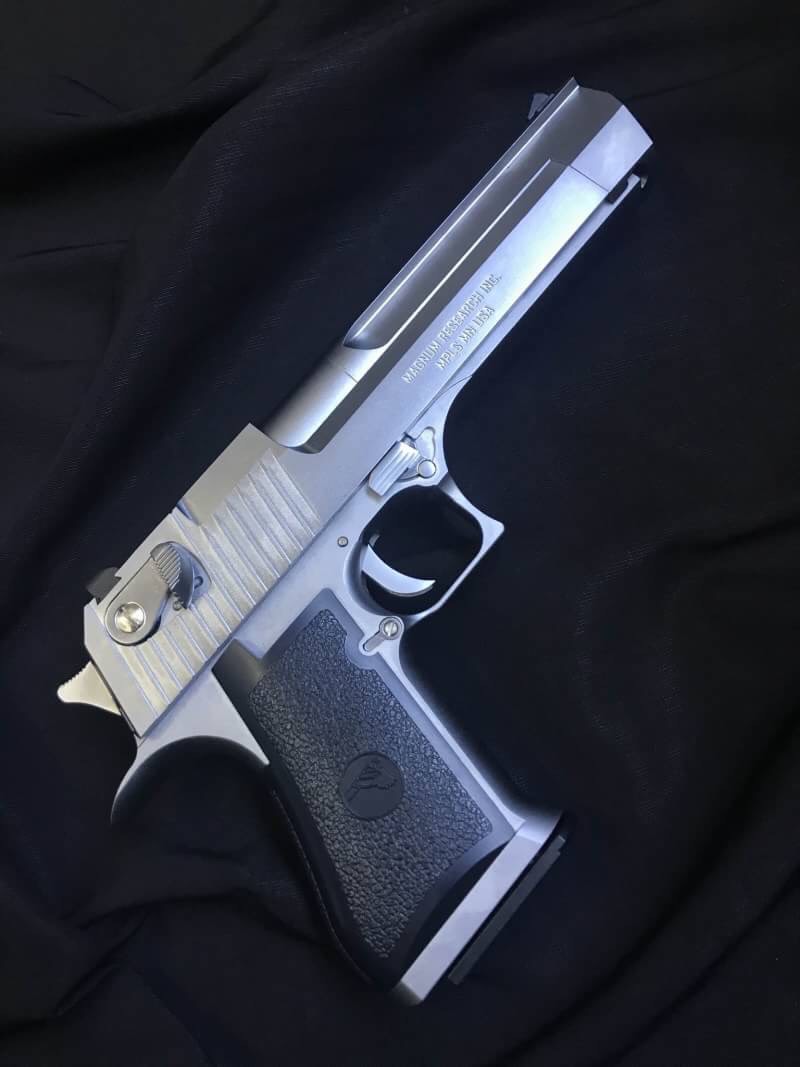 New.WE - Cybergun licensed Desert Eagle .50 Cal GBB pistol with marking (Electroplating Silver) ราคาพิเศษ