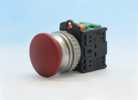 ปุ่มกด Push Button Switch 1NO+1NC TEND สวิตซ์กดหัวเห็ด รู 30 mm