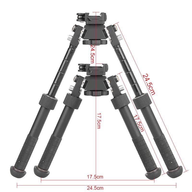 ขาทราย Atlas มาพร้อมขาจับราง20mm.ปลดไว ขาทราย ยืดได้ยาวสุด 9.5” ปรับองศาขาทรายได้5ระดับ และ หมุนได้360องศา