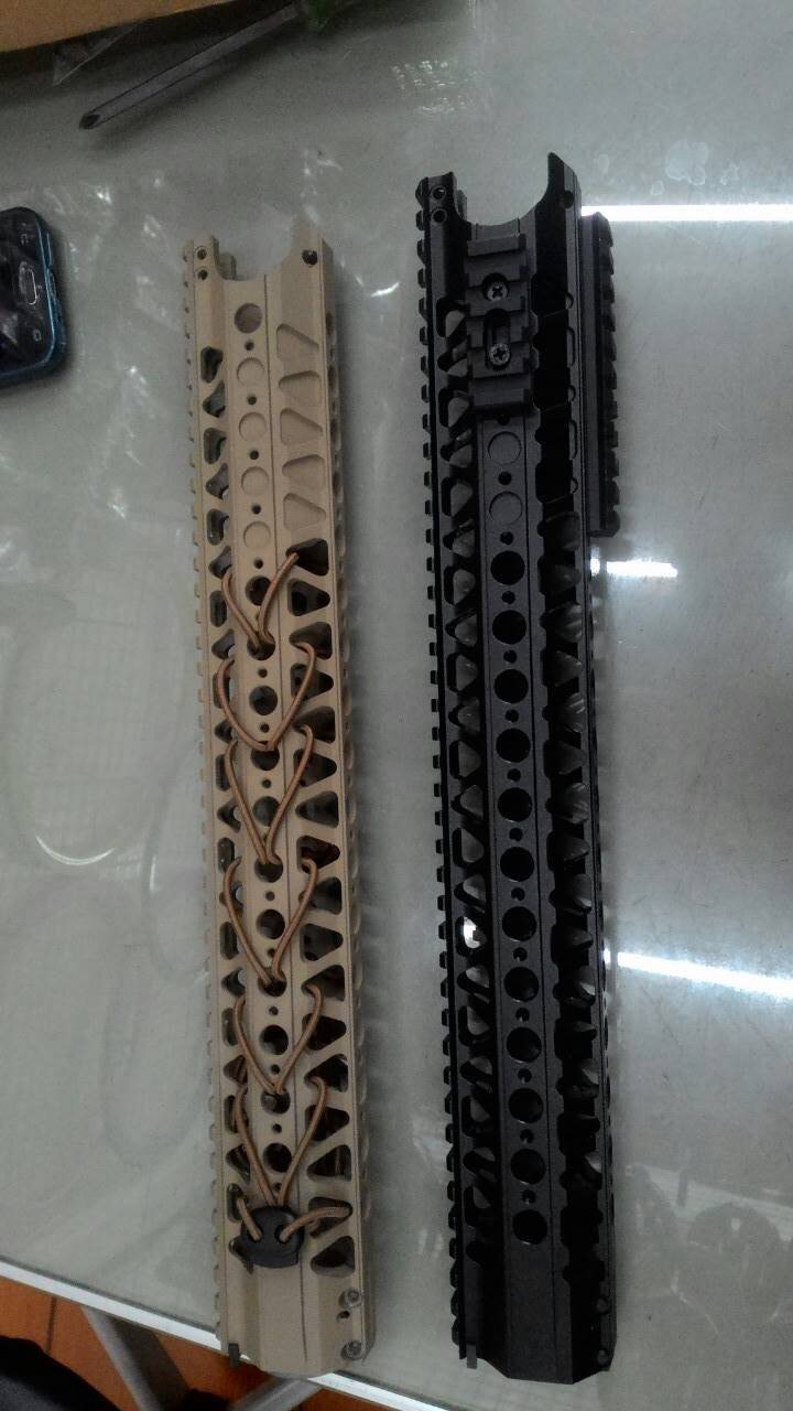 New.Angry gun Wire Cutter Rail System LVOA Style for M4 Cmmg M4 GBB and AEG 12"-16" สีดำ สีทราย ราคาพิเศษ