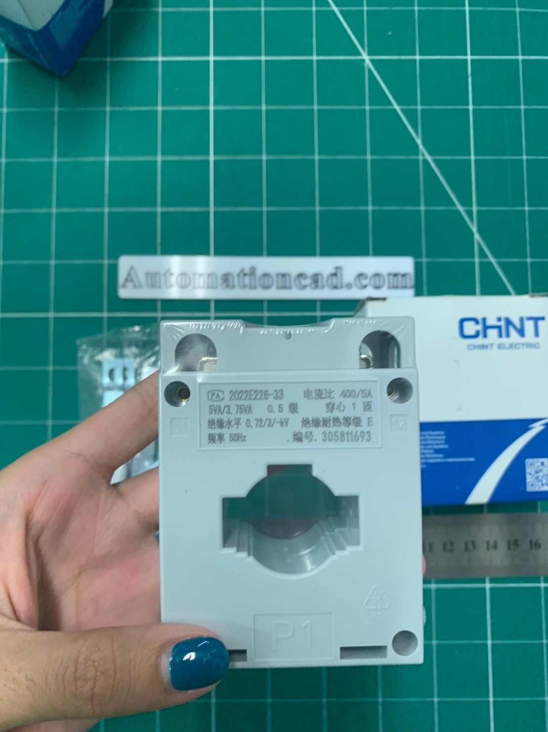 หม้อแปลงกระแสไฟฟ้า CT 400/5A CHINT BH-0.66 30I Class 0.5 Current Transformer