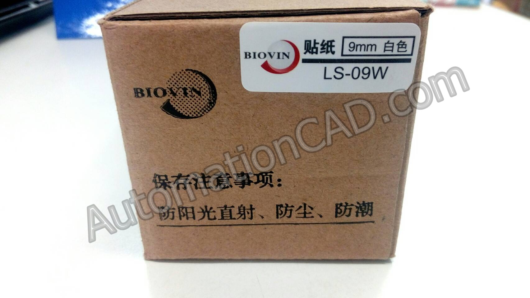 สติ๊กเกอร์ Label 9 mm. White ลาเบล BIOVIN ใช้กับเครื่องพิมพ์ฮอตมาร์ค เครื่องพิมพ์ปลอกมาร์คสายไฟ ใช้กับเครื่องพิมพ์ รุ่น S650 S700E
