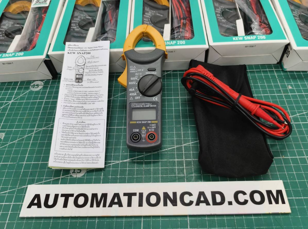 KYORITSU KEW SNAP 200 แคลมป์มิเตอร์ 940.- Digital Clamp Meters KT200 แคล้มมิเตอร์ คลิปแอมป์ SNAP200
