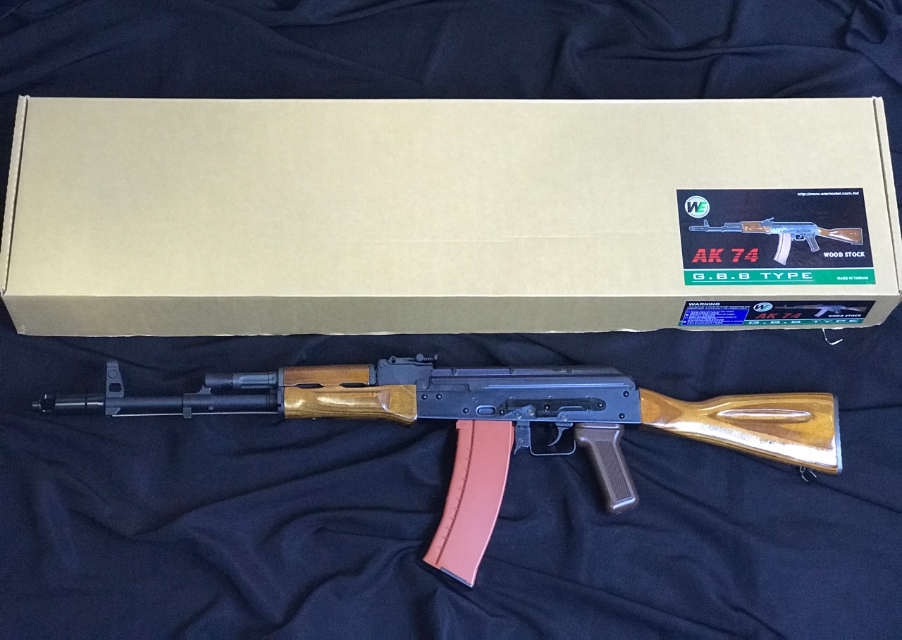 WE AK74 GBB Rifle (Real Wood Version) 1/1 Scale High Performance Assembled Gas Powered Airsoft GBB Fully & Semi Automatic Shooting Mode Open Bolt System Rifle Dessemable (Strip Down) like a real steel WE AK74 Features: Steel Receiver & Top Cover Metal 365
