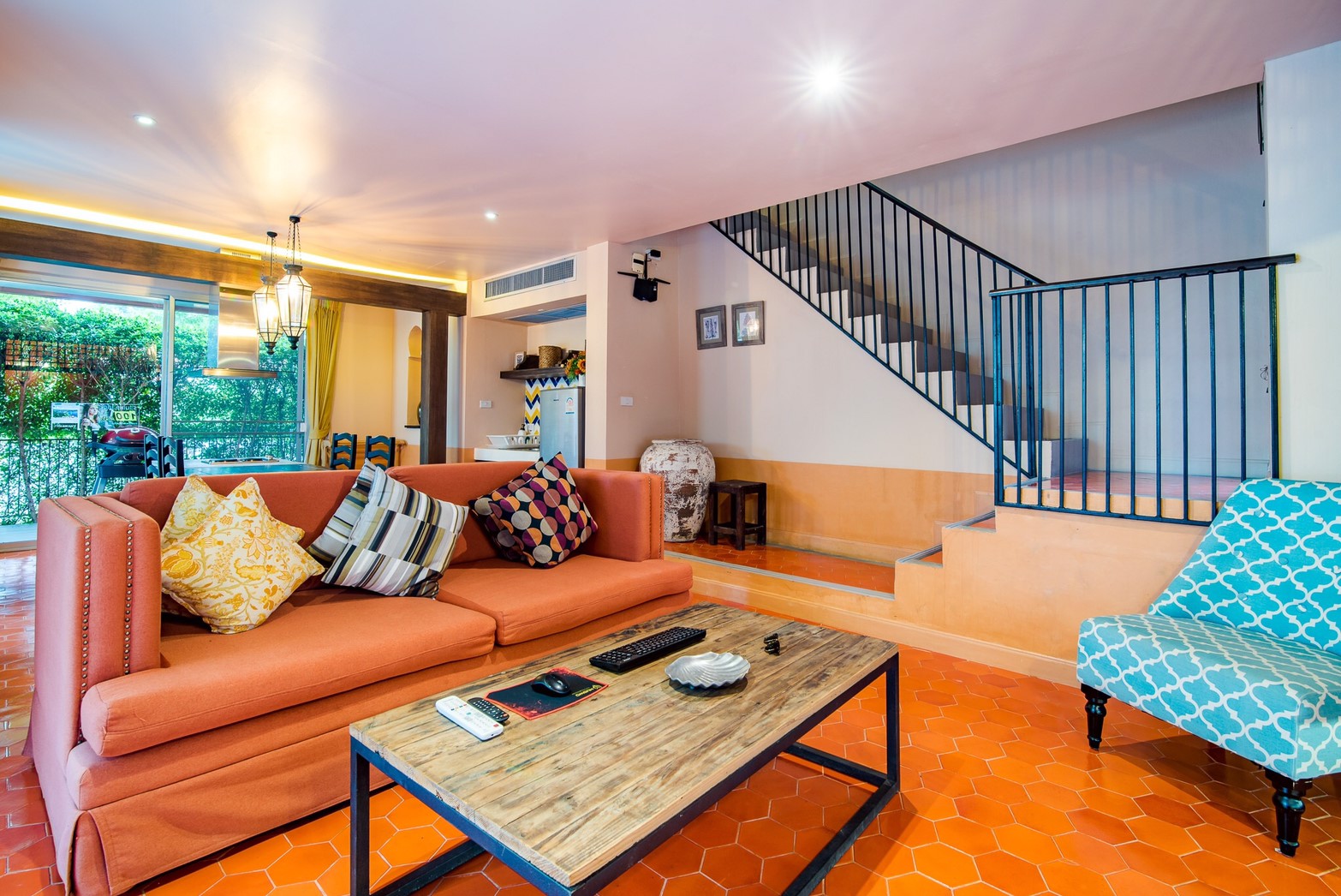 HR15022 บ้านพักหัวหิน บ้านทัศคานี บีช วิลล่า 4 ( Red 2Bed Garden View )