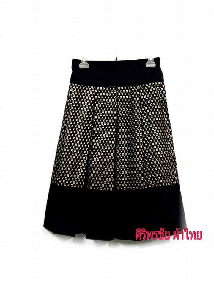 กระโปรงผ้าไทยสำเร็จรูป กระโปรงผ้าฝ้ายมัดหมี่ กระโปรงผ้าฝ้ายทรงทวิท กระโปรงผ้าฝ้ายวัยรุ่น