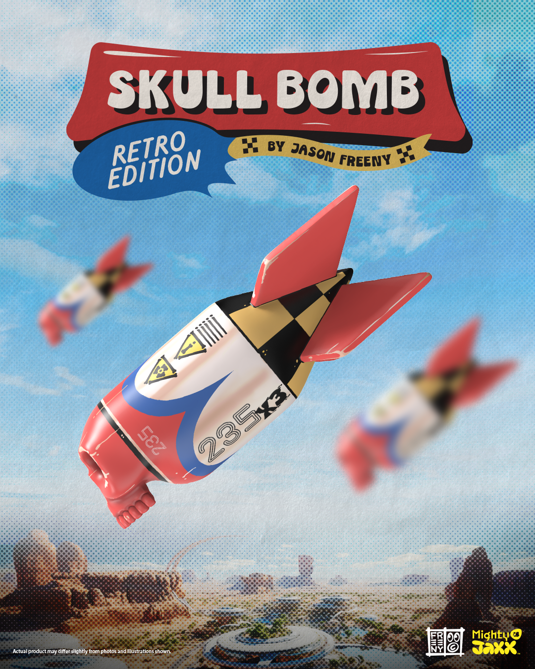 เปิดจอง : Skull bomb (Retro Edition): ft. Jason Freeny by Mighty Jaxx