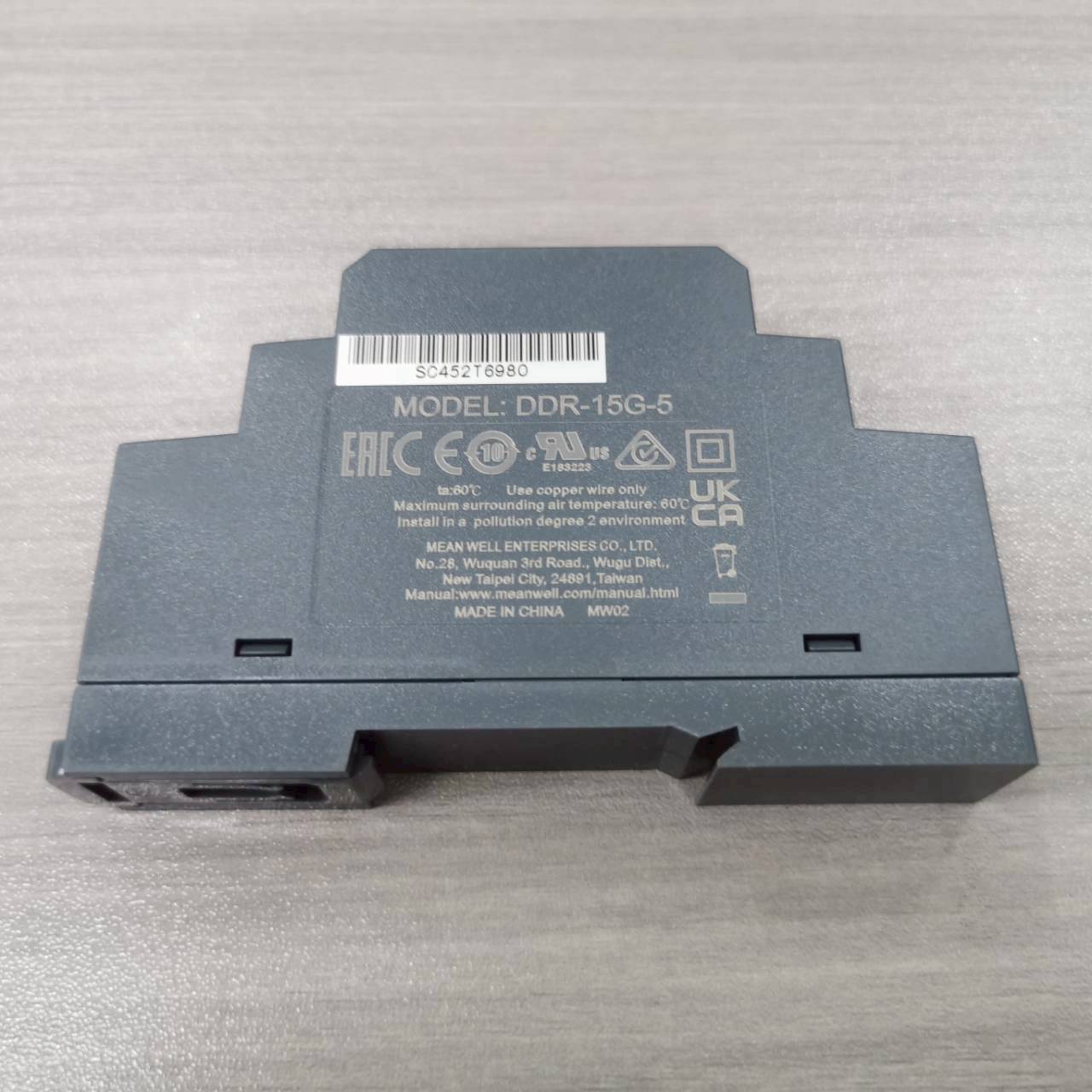 DDR-15G-5 Switching power supply MEANWELL Isolated DC/DC Converters ตัวแปลง DC-DC แปลง 9 –36 VDC เป็น 5 VDC