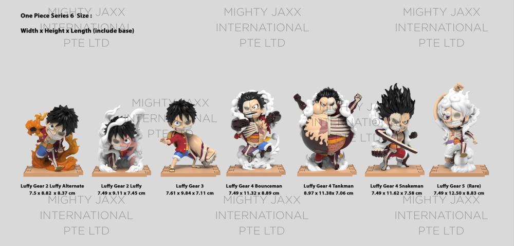 เปิดจอง : FHD: One Piece (Luffy’s Gears Edition) Blind Box by Mighty Jaxx (Box of 6)