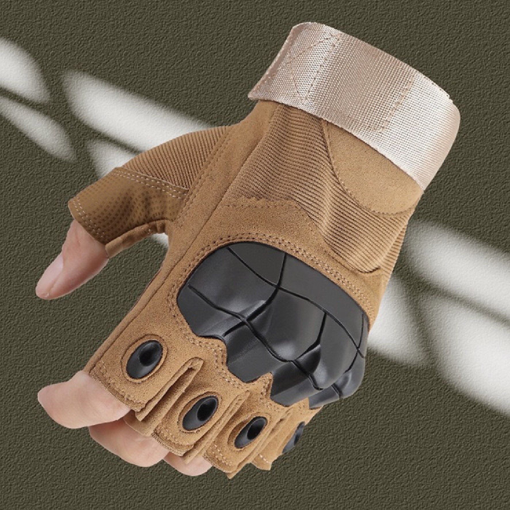 New. ถุงมือ OK (ครึ่งนิ้ว) -มีเกราะกันกระแทกที่หลังมือ และส่วนส้นมือ -รูปทรงเท่ สปอร์ต ทันสมัย -รัดข้อมือด้วยตีนตุ๊กแก -ด้านในเป็นผ้านุ่ม ระบายอากาศได้ดี ไม่อมเหงื่อ -สามารถซักทำความสะอาดได้ -ผลิตจากวัสดุคุณภาพดี เนื้อผ้าระบายอากาศ ไม่อับชื้น มีเกราะกันกร