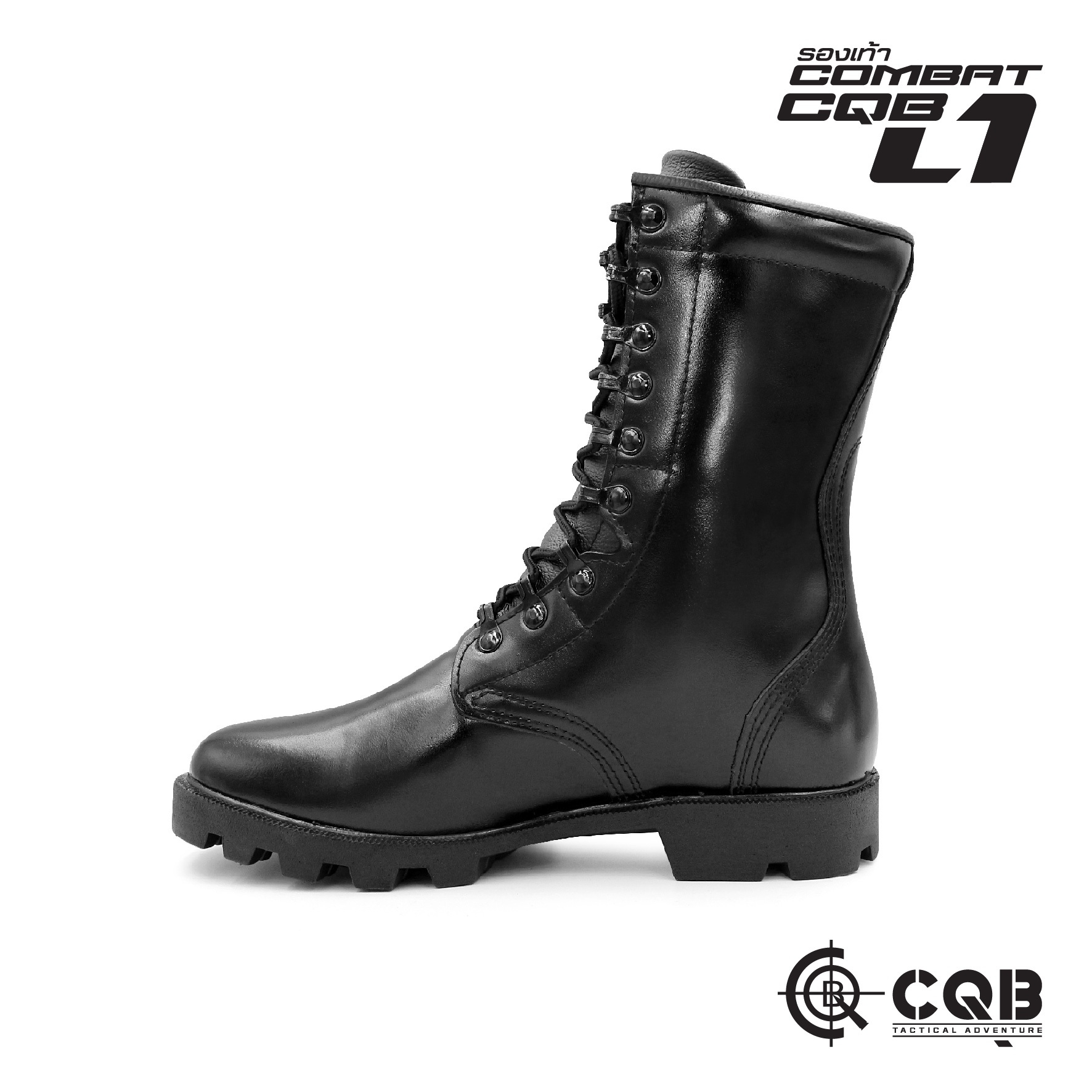 New.รองเท้า Combat CQB รุ่น L1# รองเท้าคอมแบท หนังวัวแท้ ออกแบบมาเพื่อรองรับ ขนาด และ รูปร่างเท้าของ คนไทย ทรงเรียวสูง แต่ไม่บีบรัดหน้าเท้า 🚩ตาไก่ปลดไว 9 รู ความสูงจากพื้น 10 นิ้ว 🚩น้ำหนักเบา หนังมีความนุ่มใส่สบาย 🚩รองพื้นนิ่ม ใส่ไ