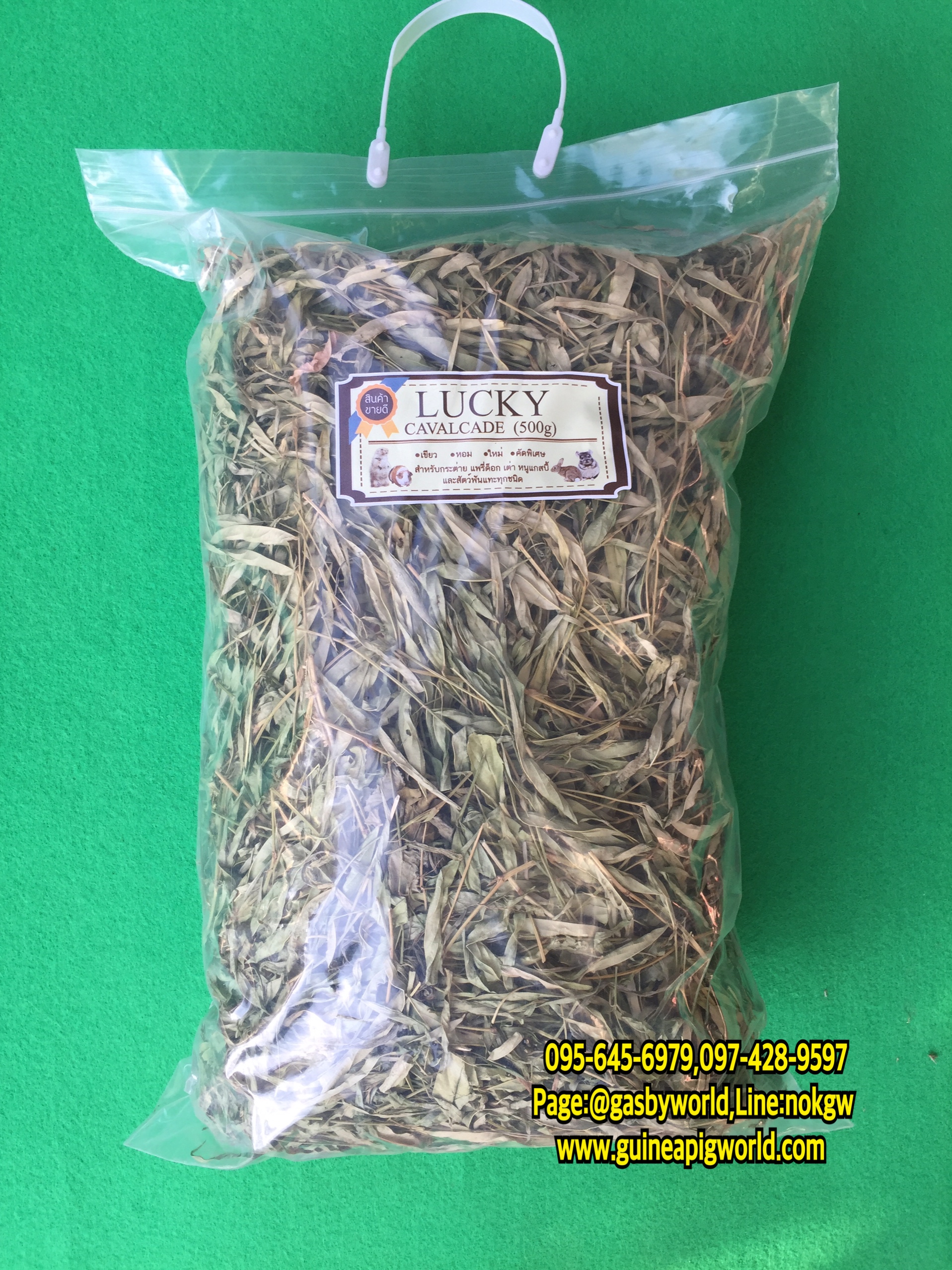 หญ้าถั่วคาวาเคท สำหรับสัตว์เลี้ยง 500g.