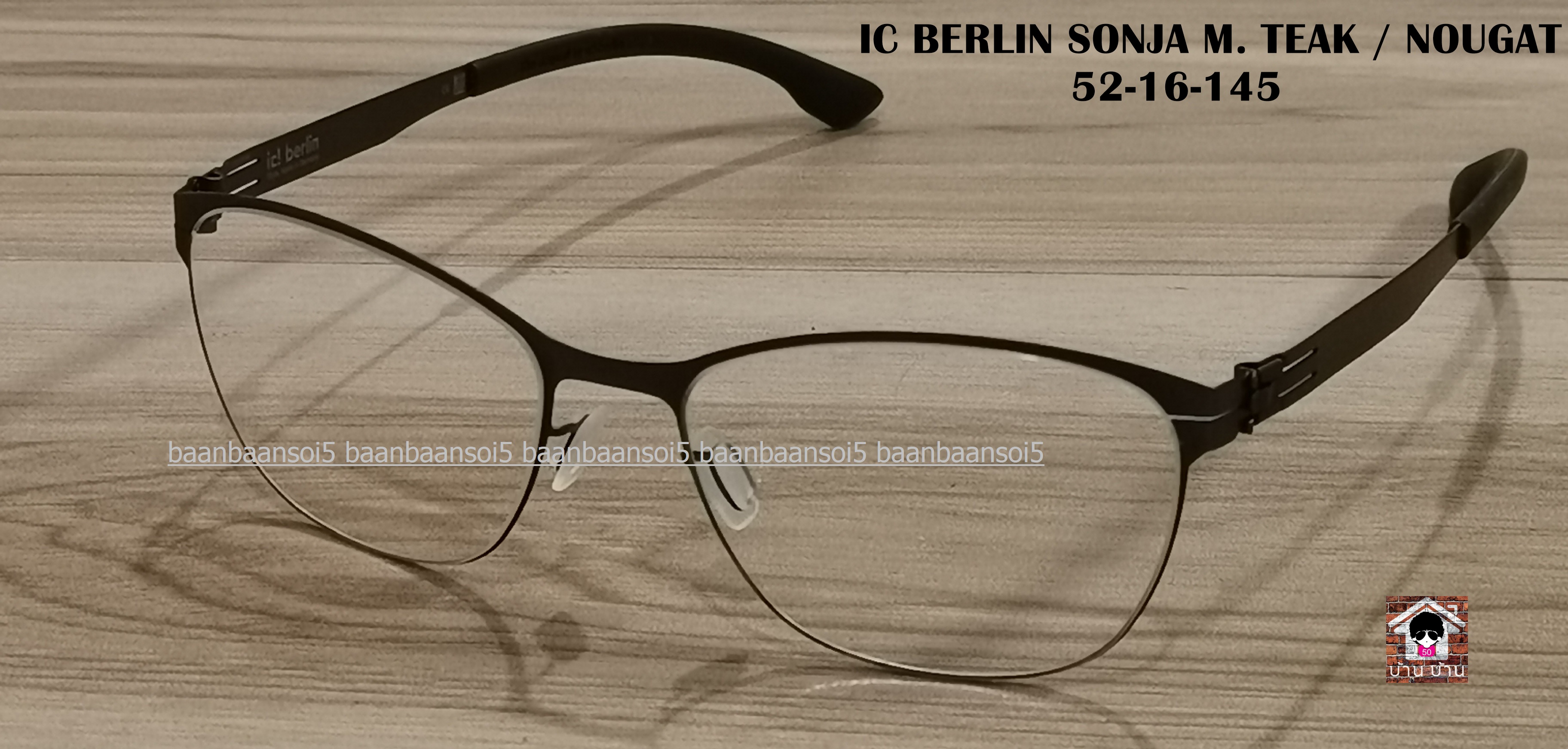 IC! BERLIN SONJA M. TEAK / NOUGAT โปรโมชั่น พร้อมเลนส์เปลี่ยนสี Hoya Sensity ราคา 18,900 บาท