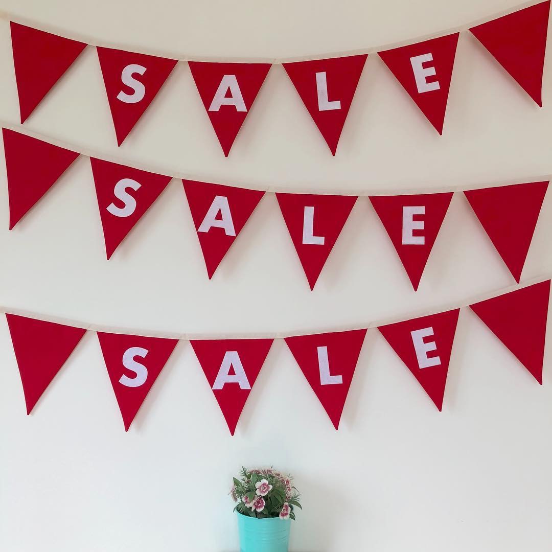 ธงผ้าข้อความ SALE