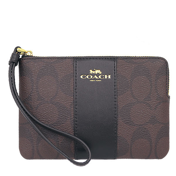 กระเป๋า Coach แท้ รุ่น f58035 (S 1Zip) BROWN/BLACK