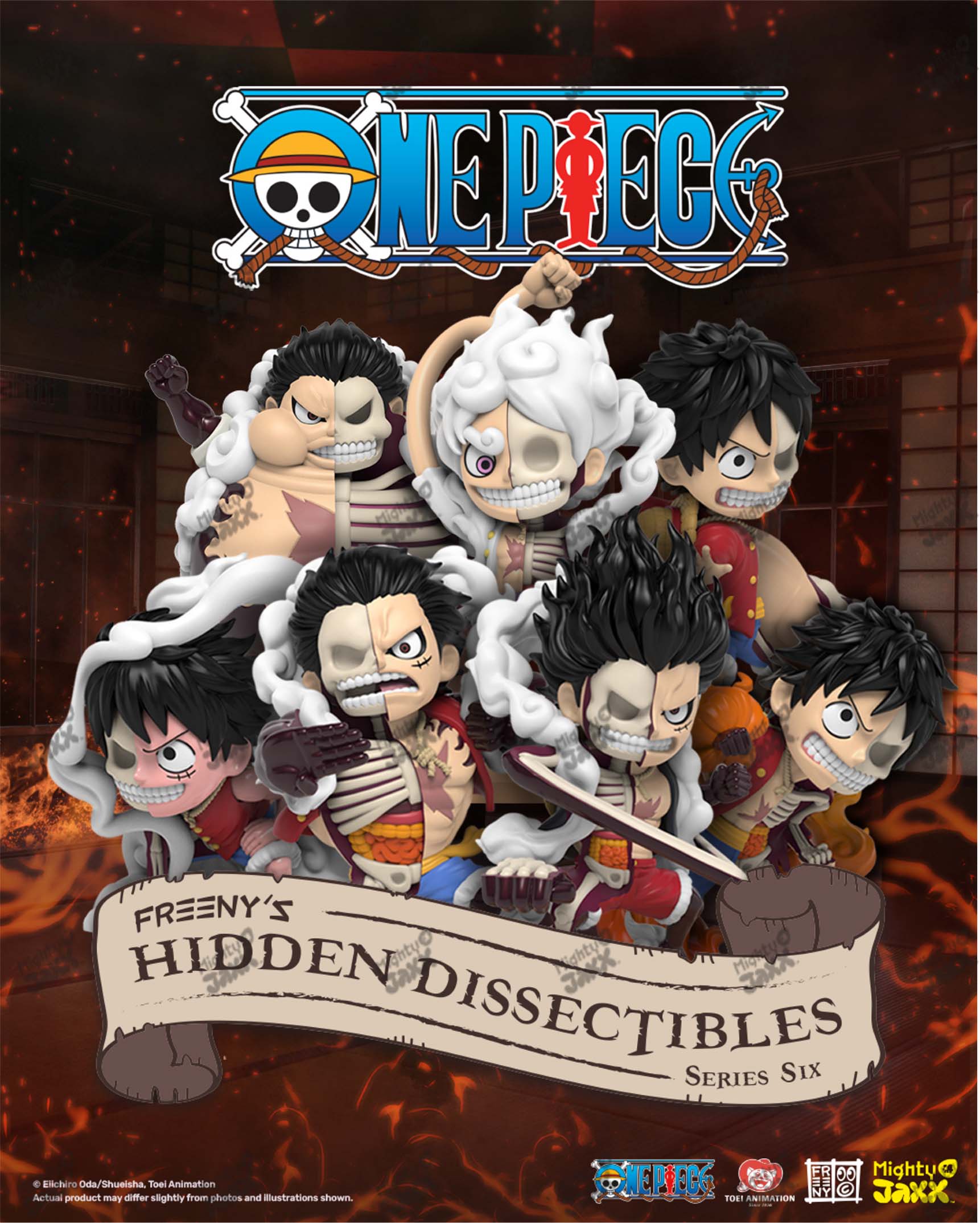 เปิดจอง : FHD: One Piece (Luffy’s Gears Edition) Blind Box by Mighty Jaxx (Box of 6)