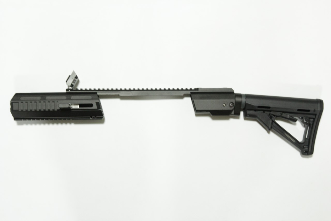 ชุดประกอบปืนสั้น Hera Glock + พานท้ายCTR H.E.R.A Arms Glock Carbine Conversion Kit สำหรับปืนGlock17/18/19 คุณสมบัติ : #ชุดแต่งที่จะเปลี่ยนปืนสั้นให้เป็นปืนยาว #ทำจากอลูมิเนียม ทำให้แข็งแรงทนทาน น้ำหนักเบา #ติดตั้งง่าย #มาพร้อมพานท้าน Magpul CTR #พานท้ายสา