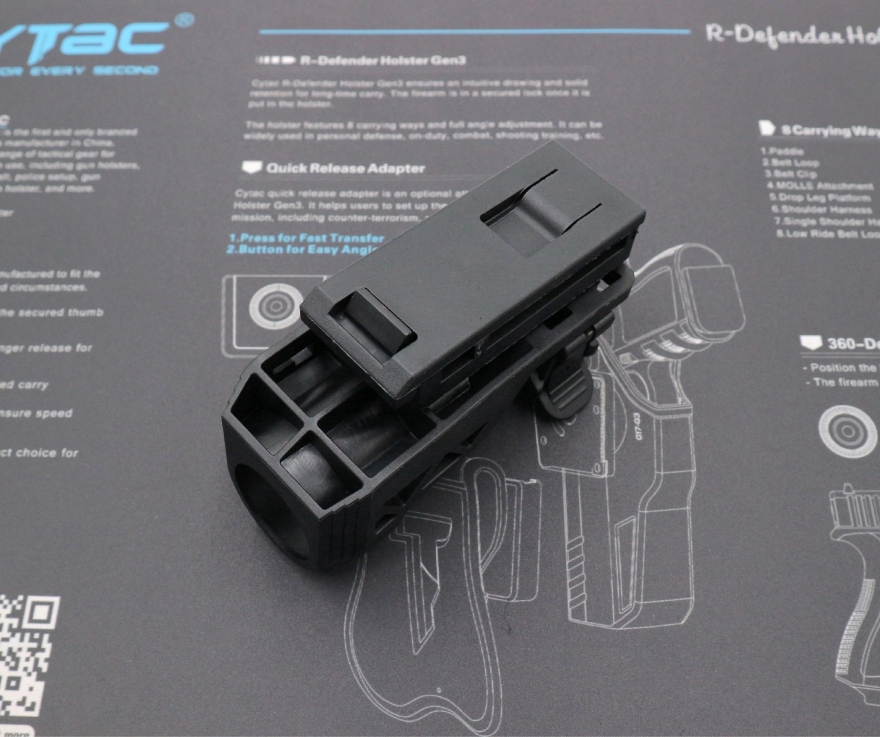 New.ซองไฟฉายโพลิเมอร์ ( Flashlight holster ) 💫 ผลิตจาก Polymer เกรดคุณภาพ 💫 ใช้สำหรับไฟฉาย ที่ขนาดแกนกลาง Dia 2.5 - 3 cm. 💫 ขนาดหัวไฟฉาย ใหญ่ไม่เกิน 3.4 cm. 💫 ตัวล็อคเข็มขัดแบบ Teklok ใช้กับเข็มขัดกว้างขนาด 1.2 - 2.5 นิ้ว (