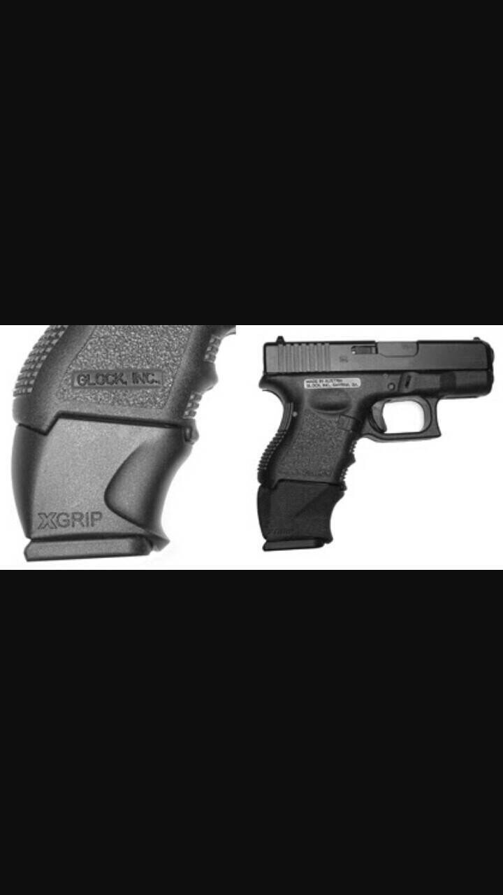 New.GLOCK 26-27 Mag adapter 9MM / .40 S&W. The XGRIP GL26-27 adapts full size G17 or G22 mags for use in G26 or G27 pistol adding ammunition and increasing pistol grip purchase which results in significantly improved comfort, control and accuracy. ราคาพิเ