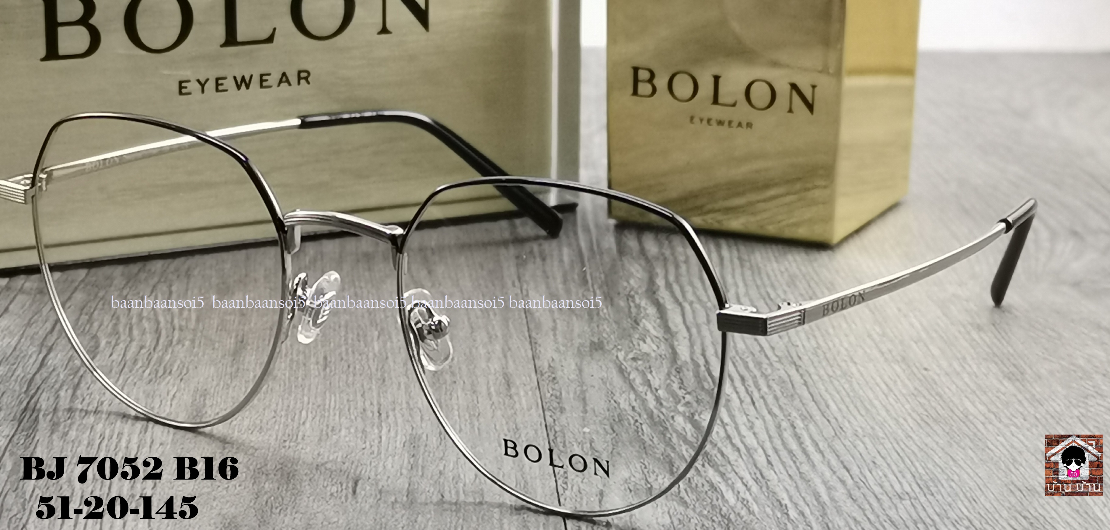 Bolon BJ 7052 B16 โปรโมชั่น กรอบแว่นตาพร้อมเลนส์ HOYA ราคา 3,490 บาท