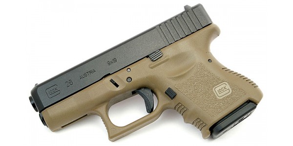 Glock26 Gen3 WE ทูโทน สีทราย สไลด์ดำ (Full Auto)